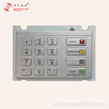 Diki Saizi Encryption PIN pad yekubhadhara Kiosk